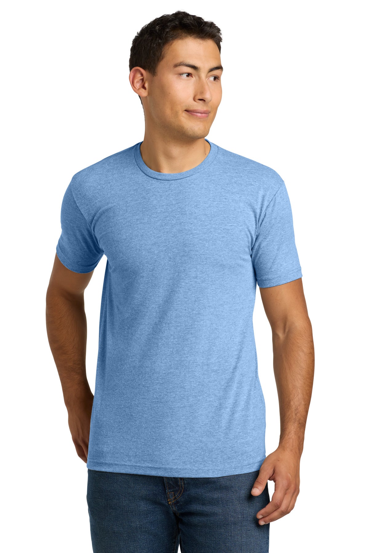 Next Level Apparel Adult CVC Tee - Heather Columbia Blue