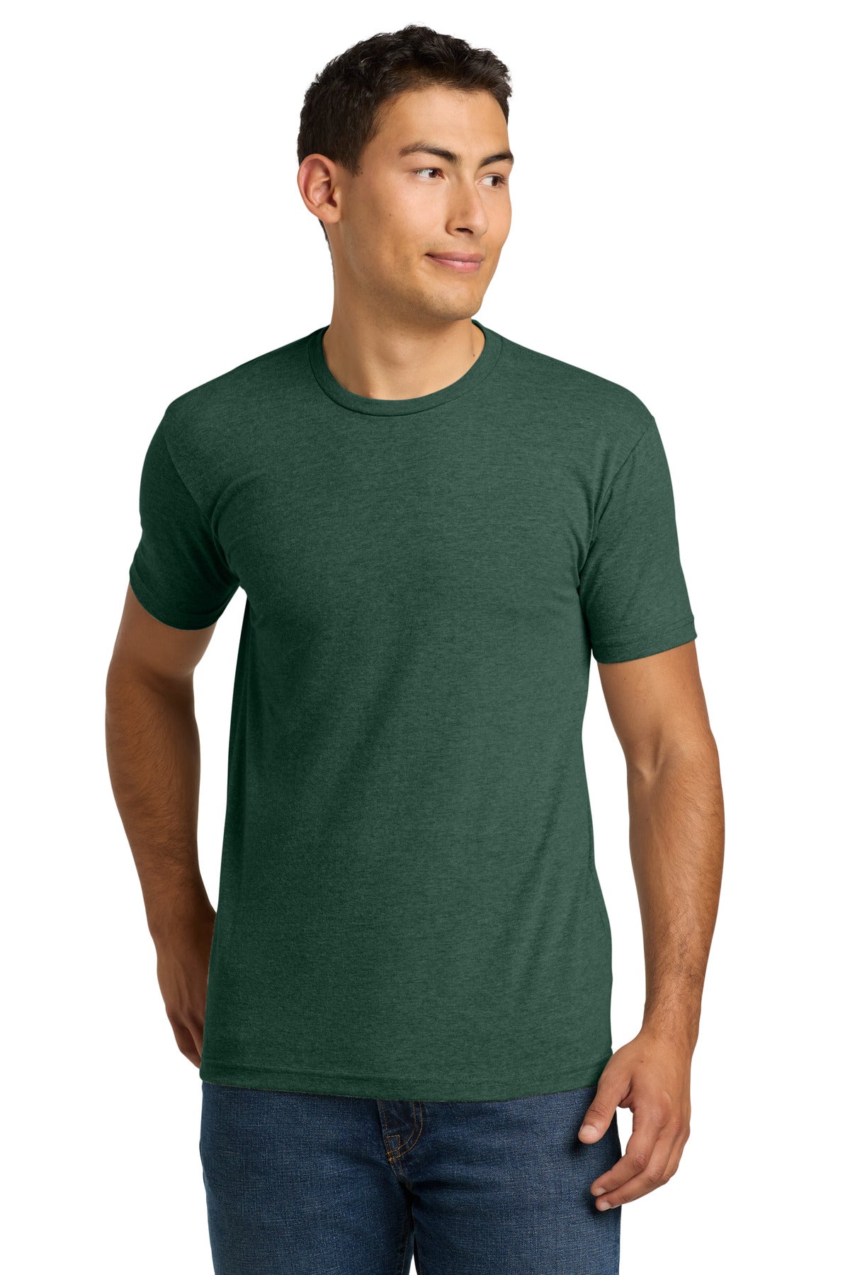 Next Level Apparel Adult CVC Tee - Heather Forest Green
