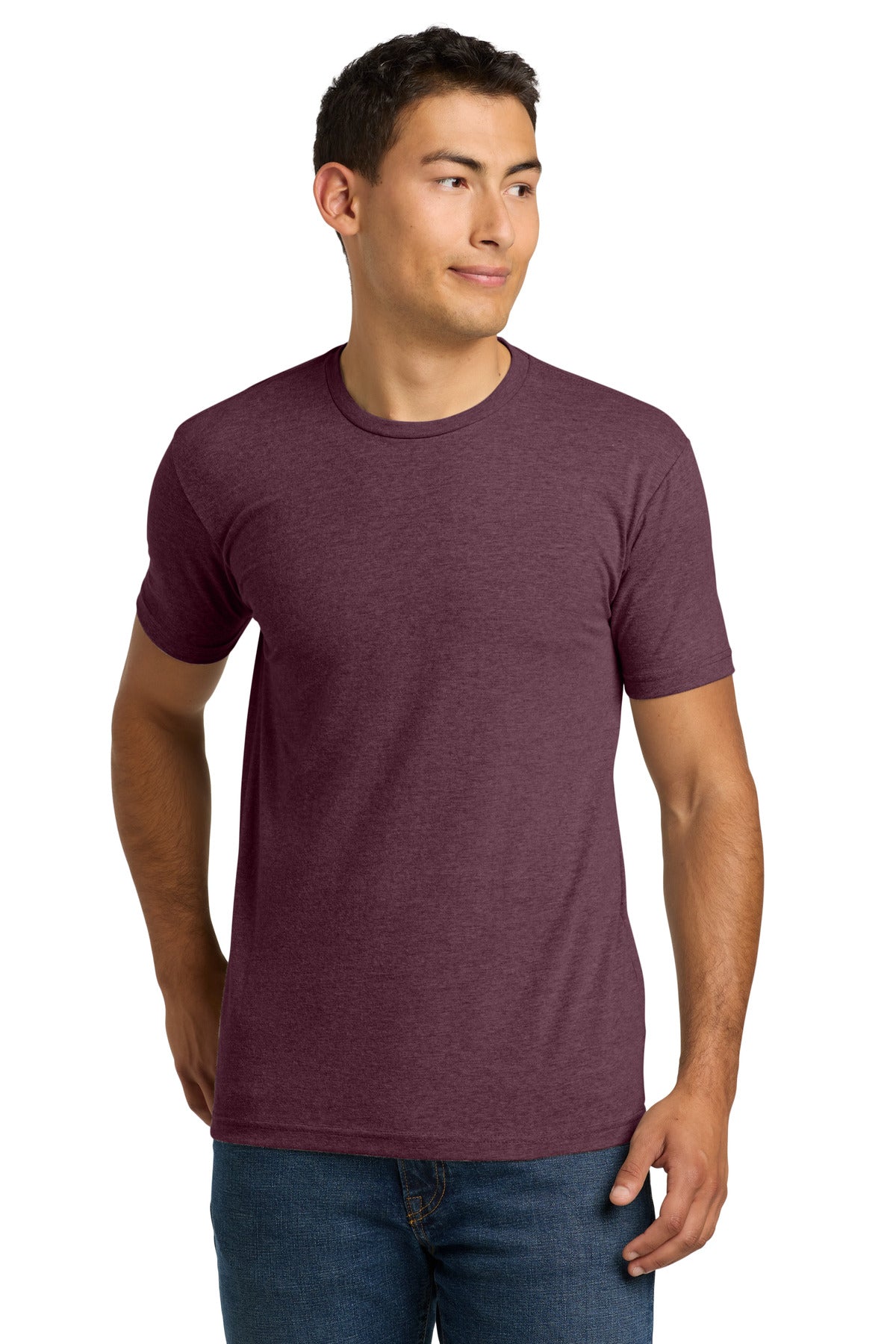 Next Level Apparel Adult CVC Tee - Heather Maroon