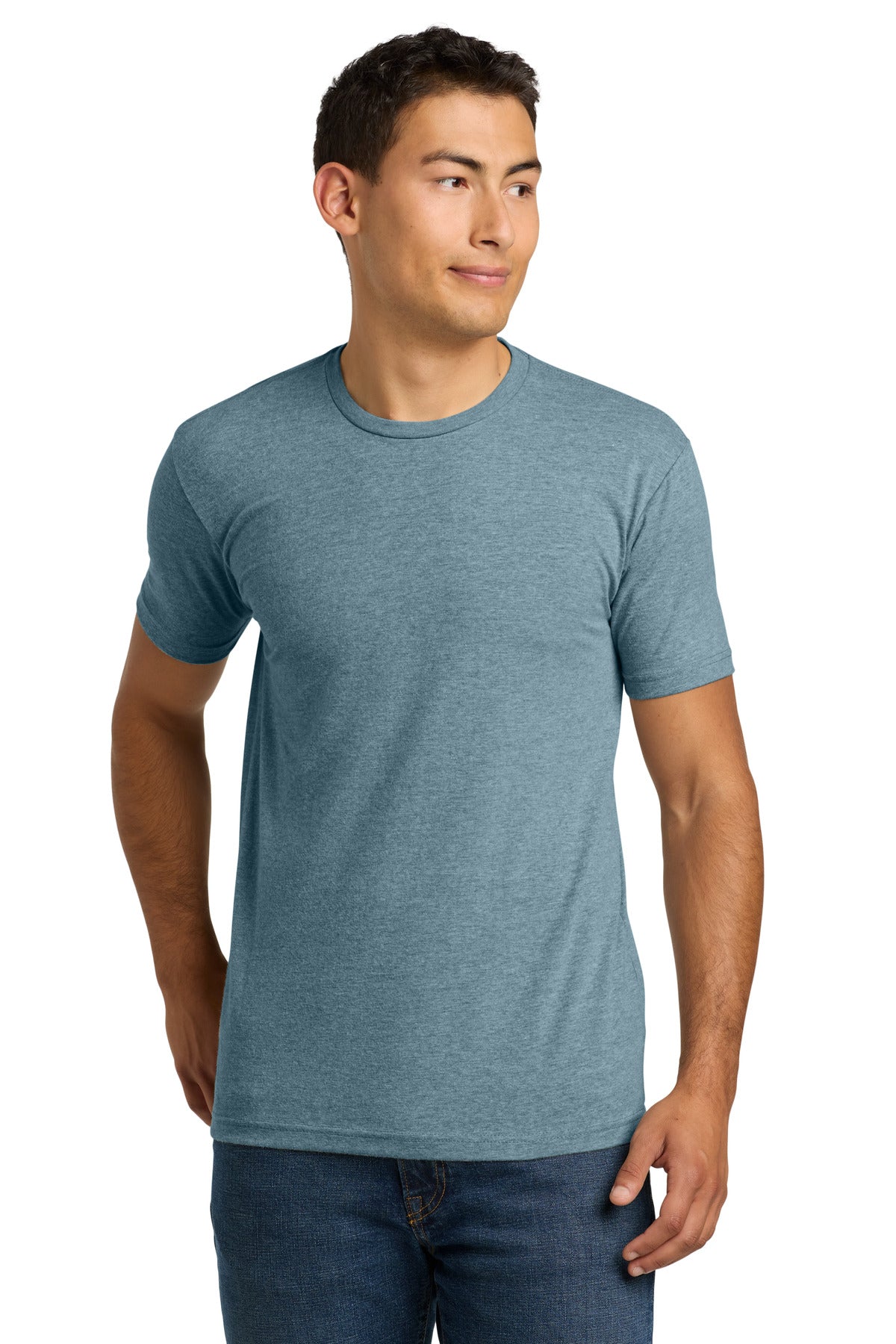 Next Level Apparel Adult CVC Tee - Heather Slate Blue