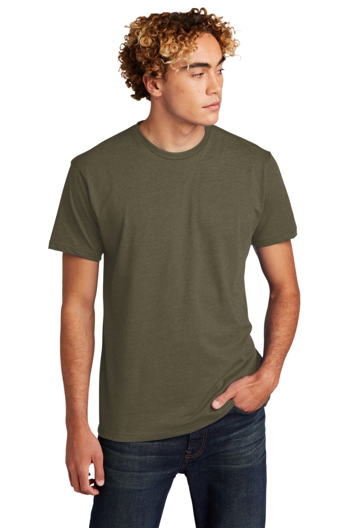 Next Level Apparel Adult CVC Tee - Military Green