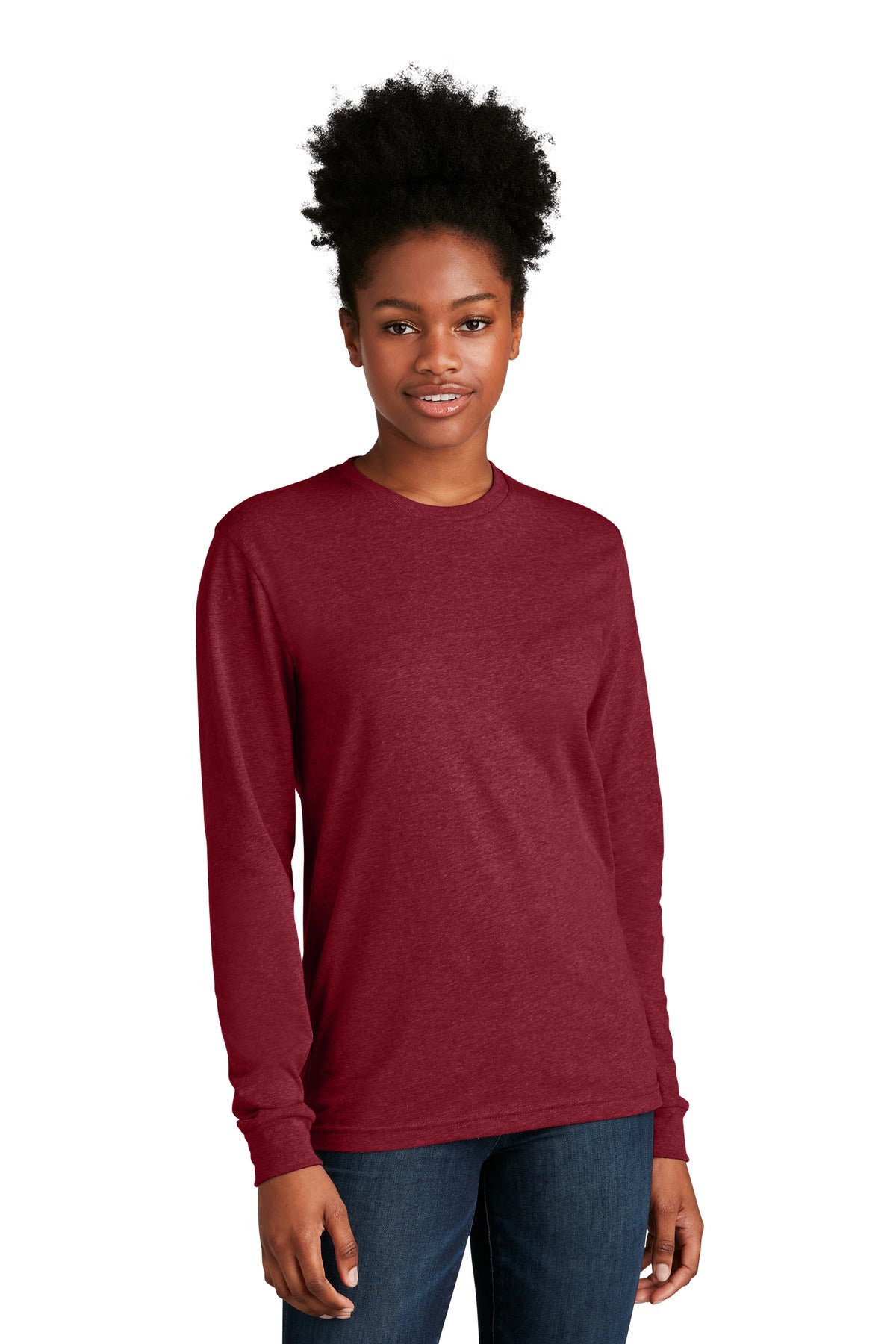 Next Level Apparel Adult CVC Long Sleeve Tee - Cardinal
