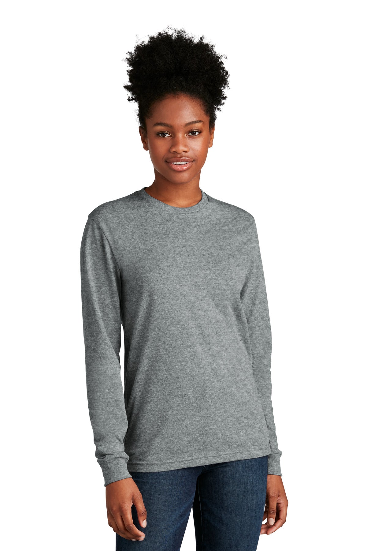 Next Level Apparel Adult CVC Long Sleeve Tee - Dark Heather Grey