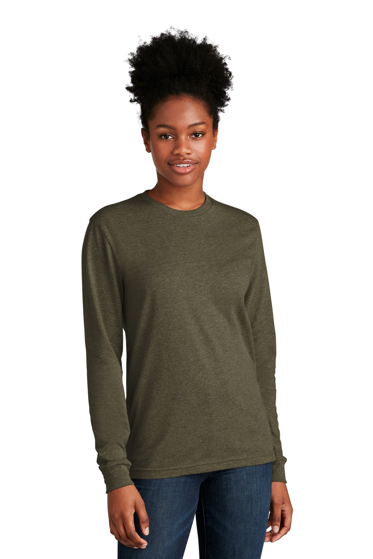 Next Level Apparel Adult CVC Long Sleeve Tee - Military Green