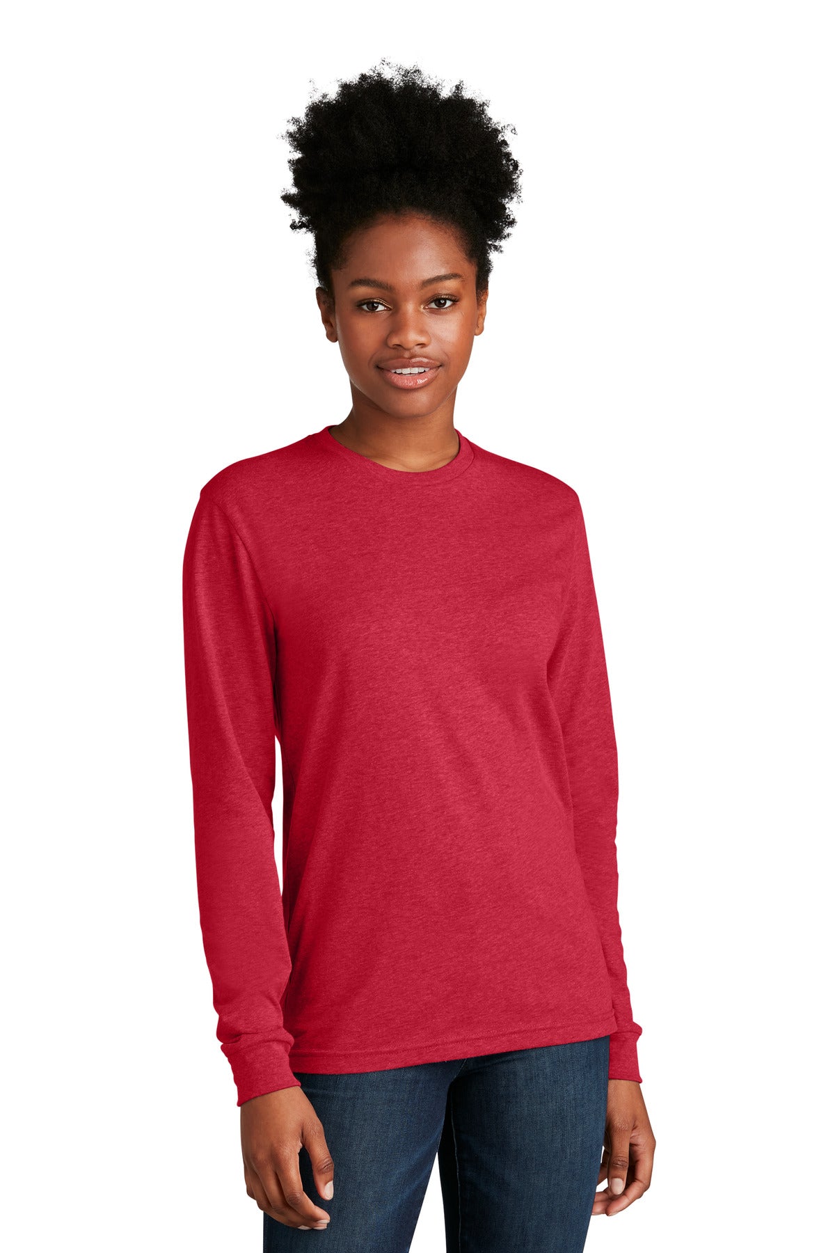 Next Level Apparel Adult CVC Long Sleeve Tee - Red