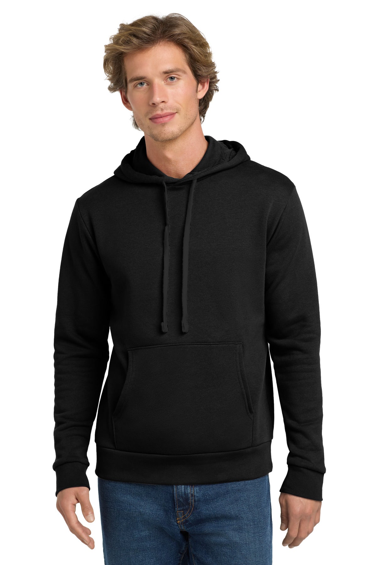 Next Level Apparel Adult Santa Barbara Pullover Hoodie - Black On Black