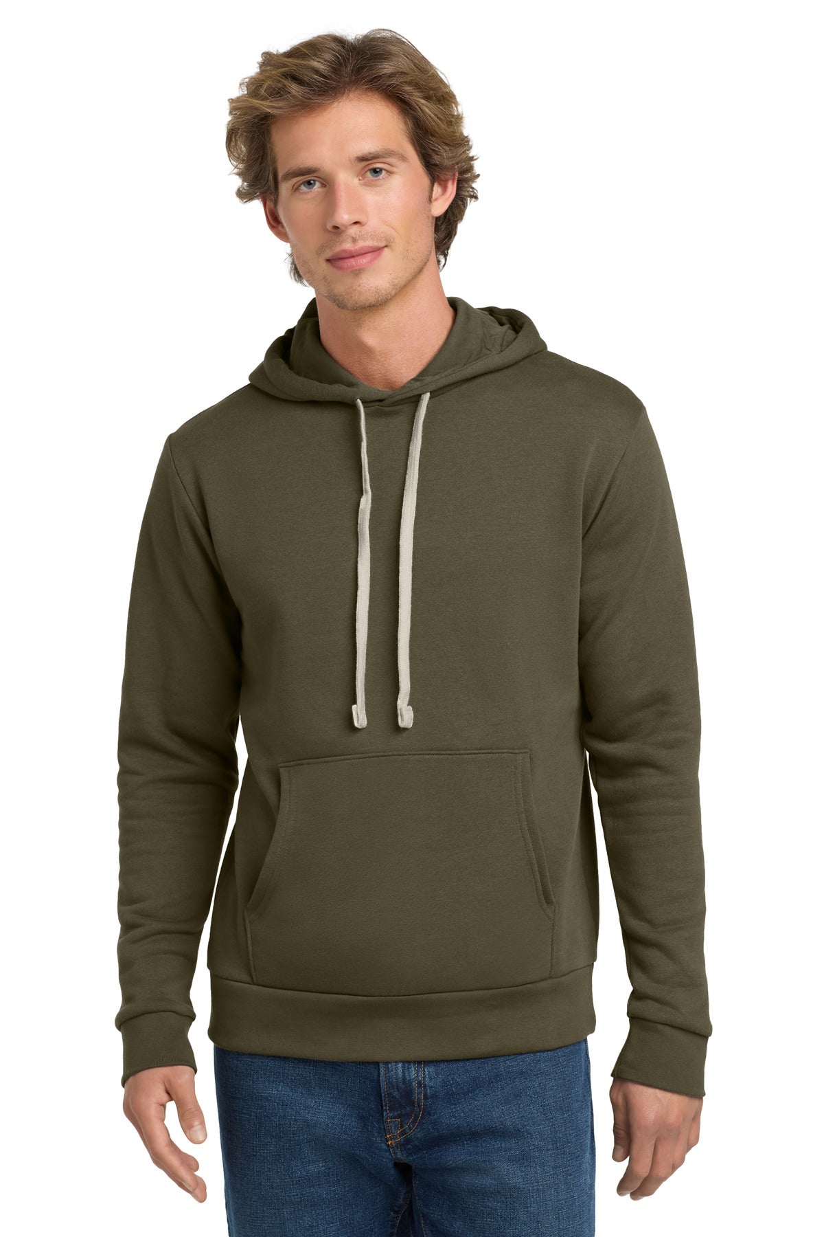 Next Level Apparel Adult Santa Barbara Pullover Hoodie - Military Green