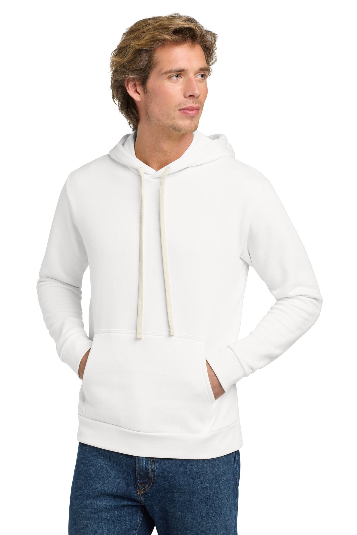 Next Level Apparel Adult Santa Barbara Pullover Hoodie - White