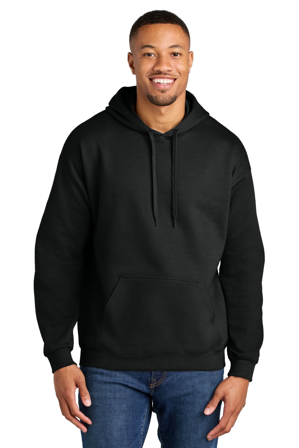 Gildan Softstyle Midweight Pullover Hooded Sweatshirt - Black