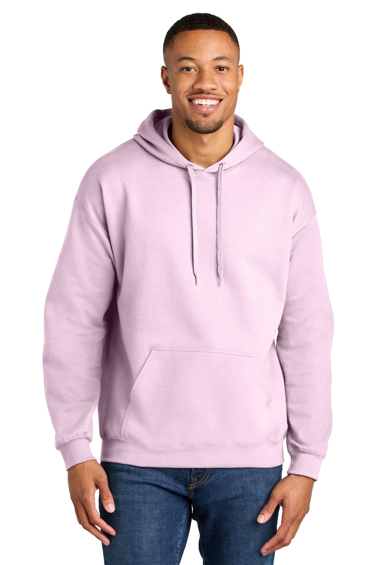 Gildan Softstyle Midweight Pullover Hooded Sweatshirt - Light Pink