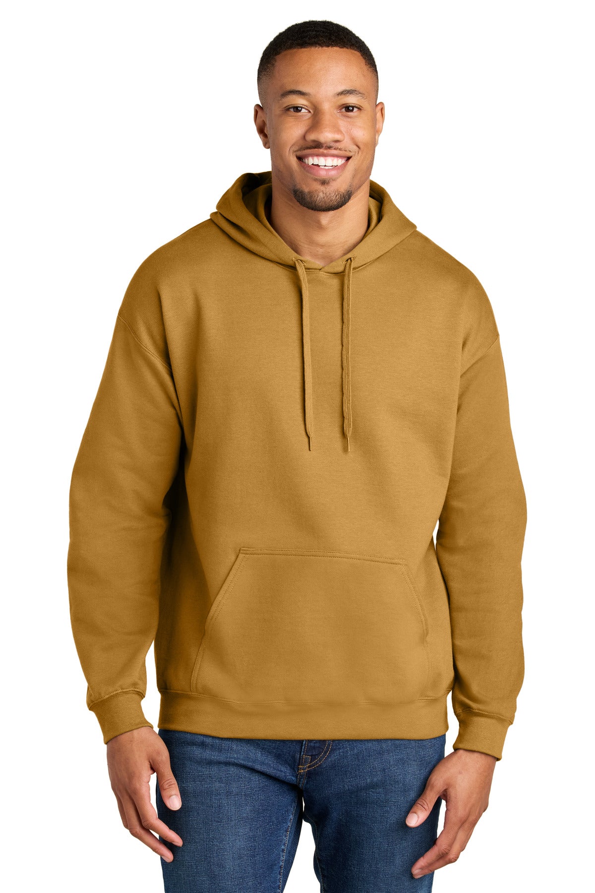 Gildan Softstyle Midweight Pullover Hooded Sweatshirt - Mustard