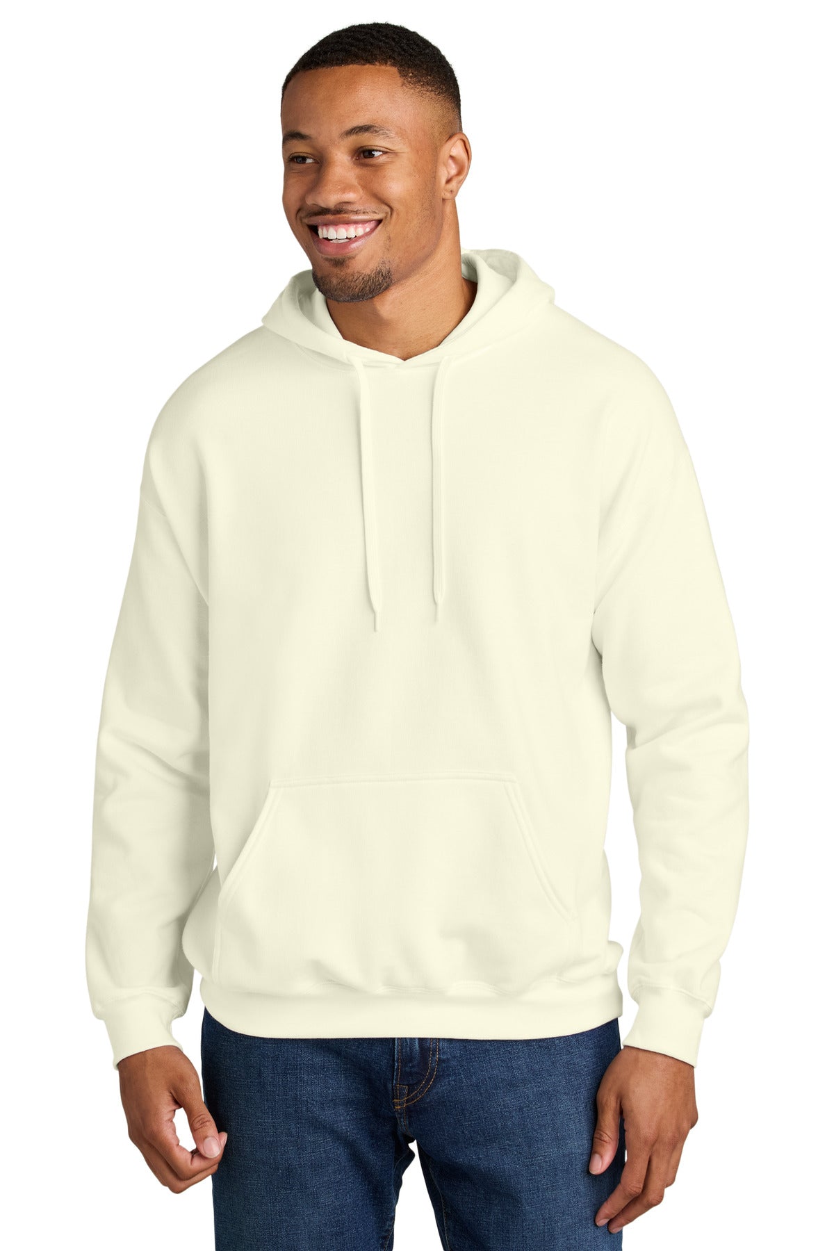 Gildan Softstyle Midweight Pullover Hooded Sweatshirt - Off White