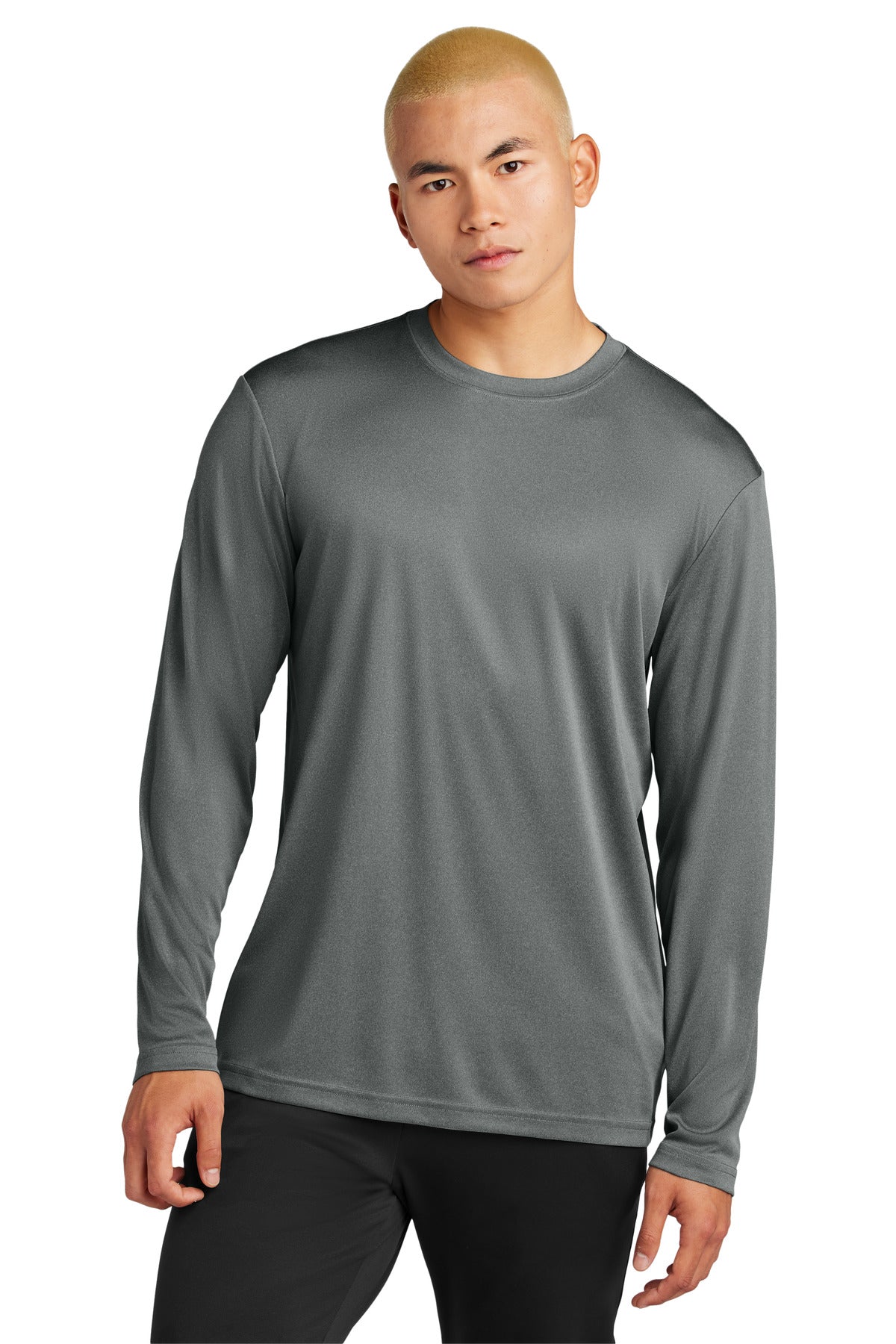 Sport-Tek Long Sleeve PosiCharge Competitor Tee - Iron Grey Heather