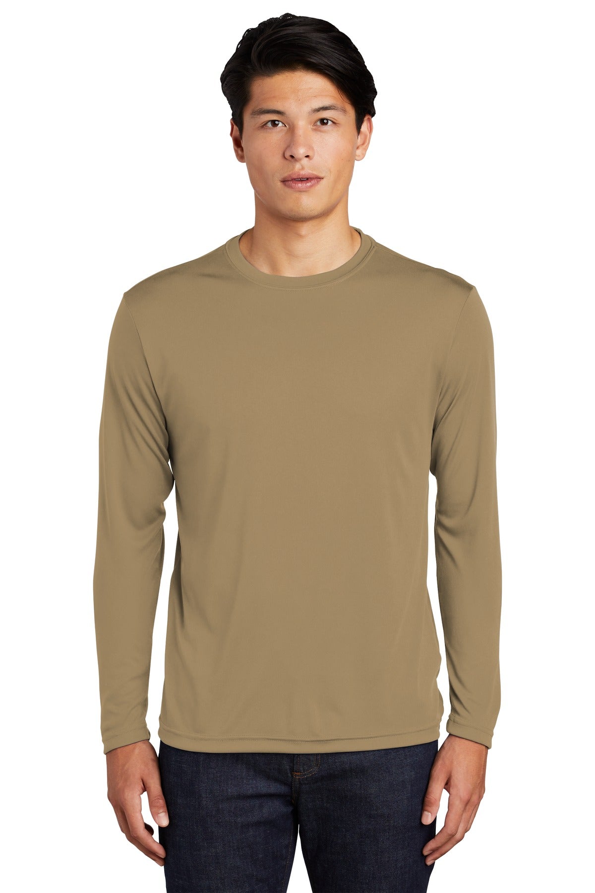 Sport-Tek Long Sleeve PosiCharge Competitor Tee - Coyote Brown