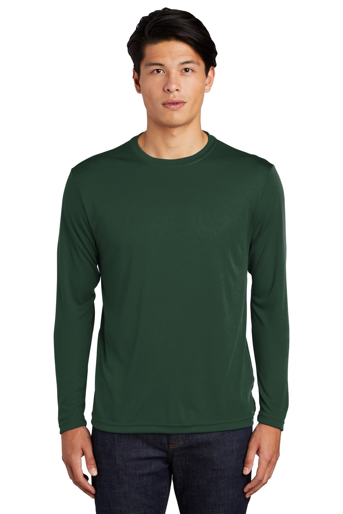 Sport-Tek Long Sleeve PosiCharge Competitor Tee - Forest Green