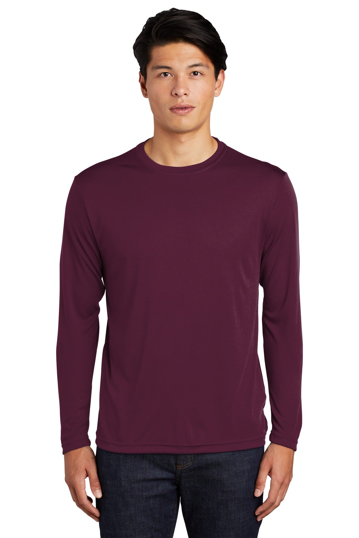 Sport-Tek Long Sleeve PosiCharge Competitor Tee - Maroon