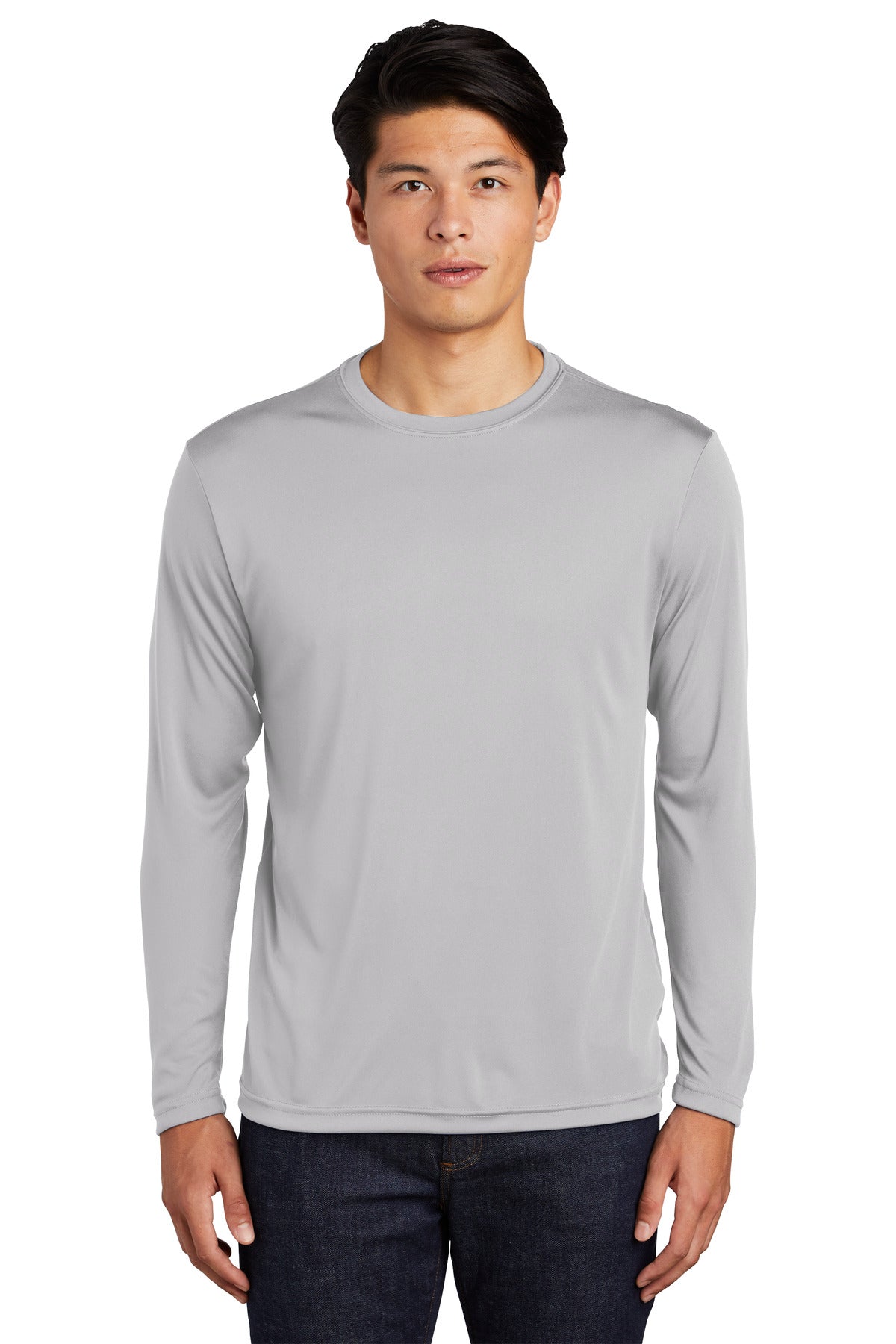 Sport-Tek Long Sleeve PosiCharge Competitor Tee - Silver