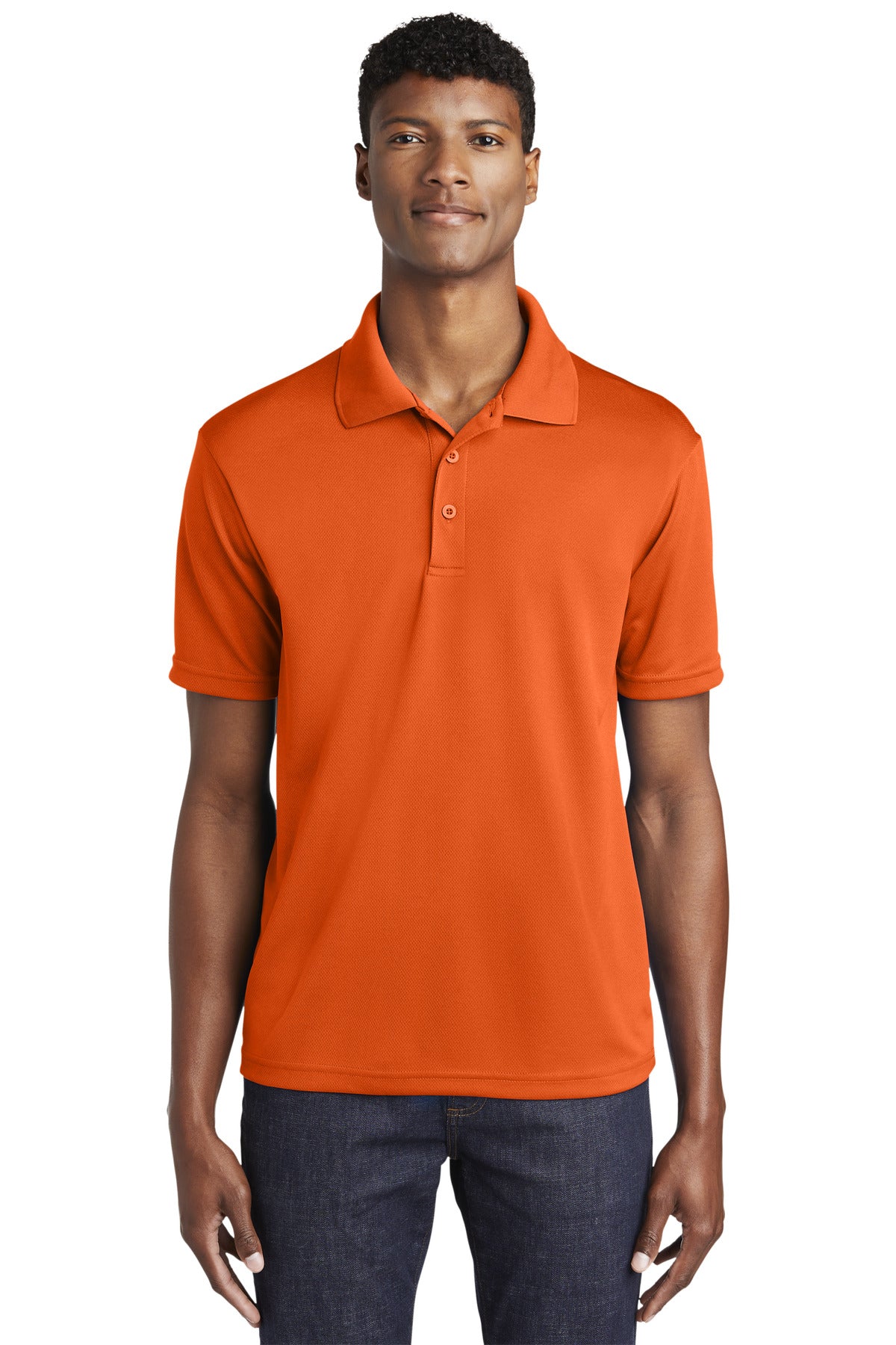Sport-Tek PosiCharge RacerMesh Polo - Deep Orange