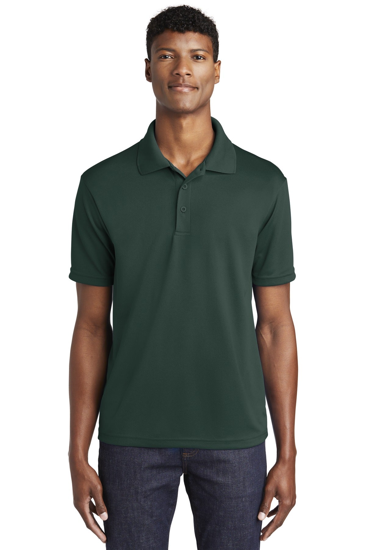 Sport-Tek PosiCharge RacerMesh Polo - Dark Forest Green