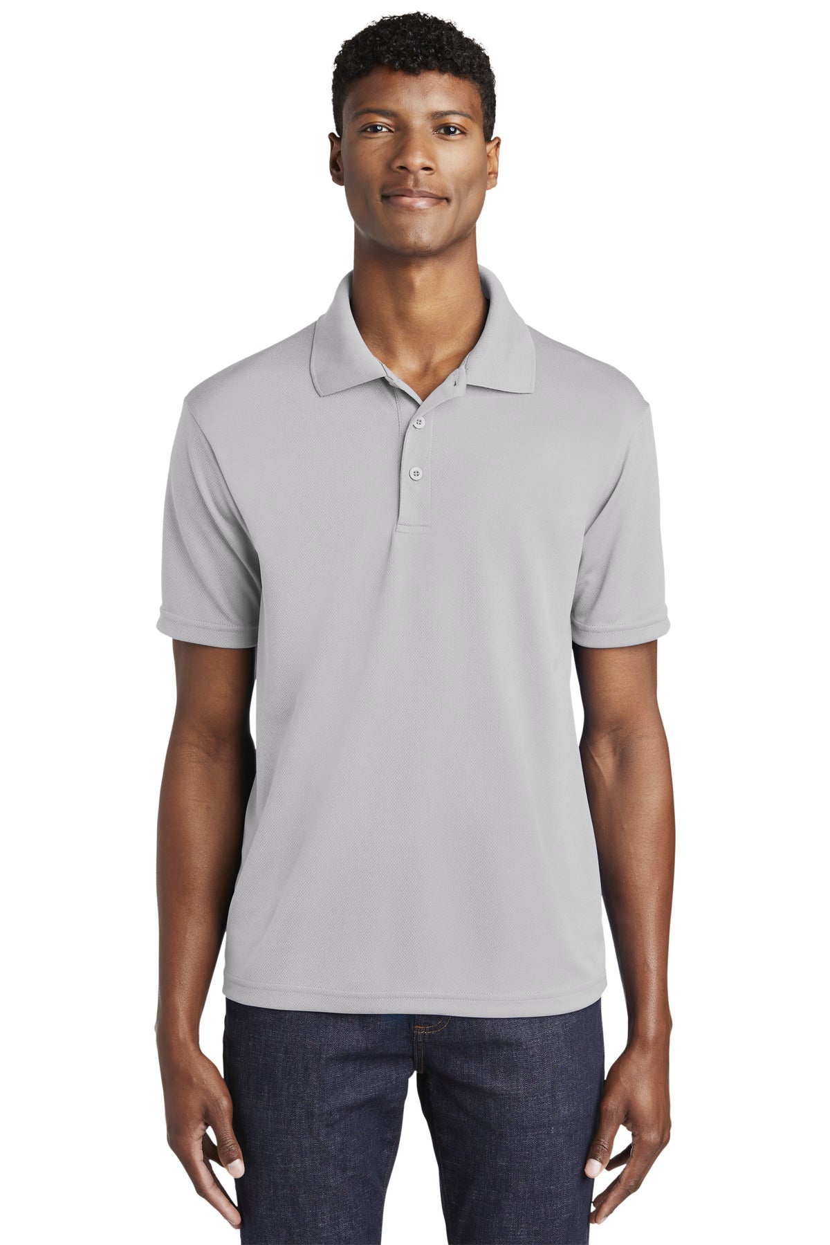 Sport-Tek PosiCharge RacerMesh Polo - Silver