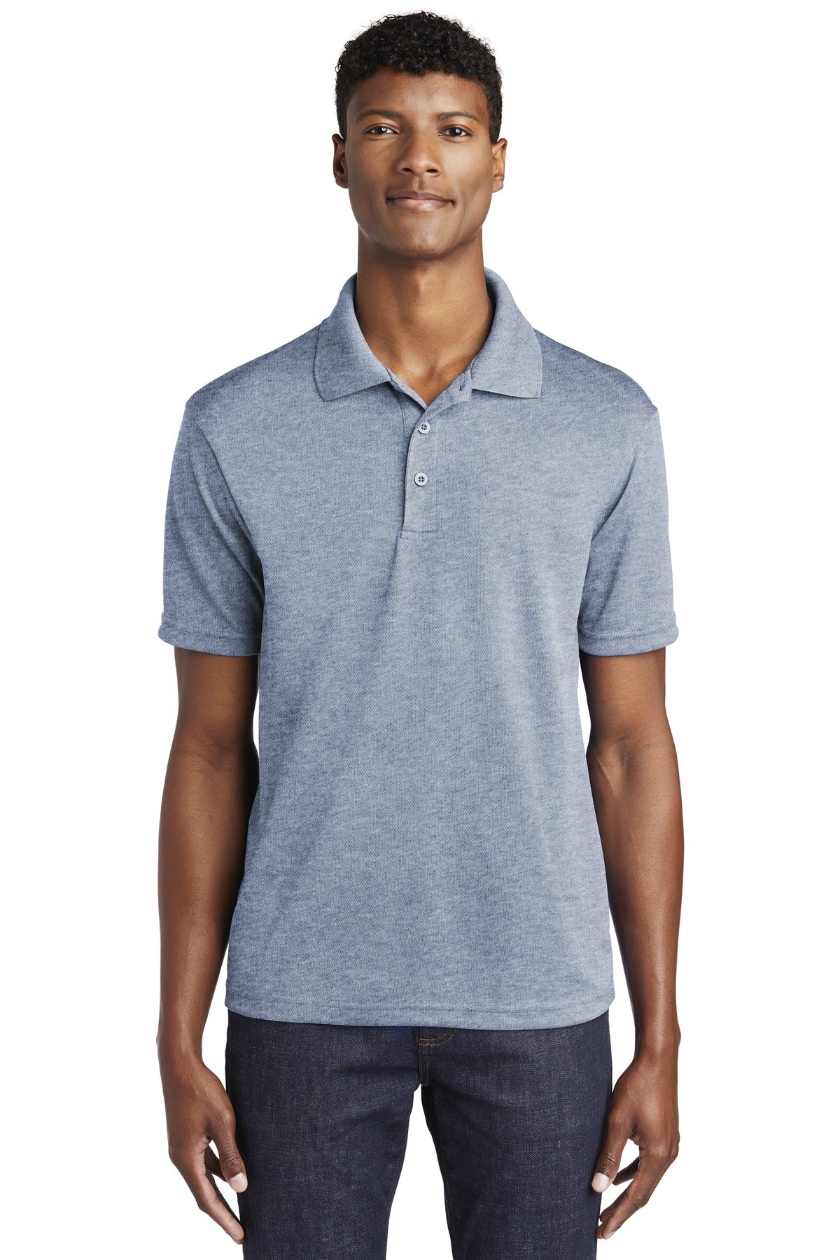 Sport-Tek PosiCharge RacerMesh Polo - True Navy Heather