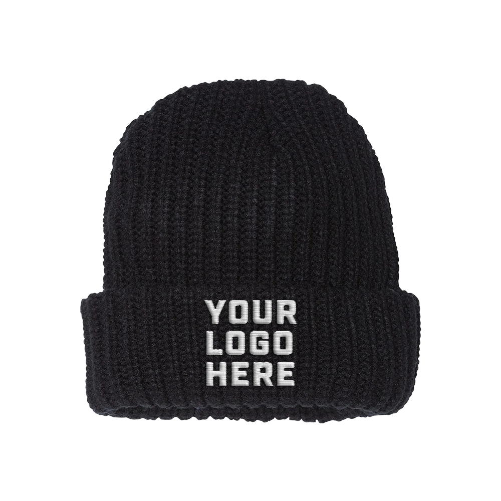 Sportsman Chunky Cuffed Custom Beanie