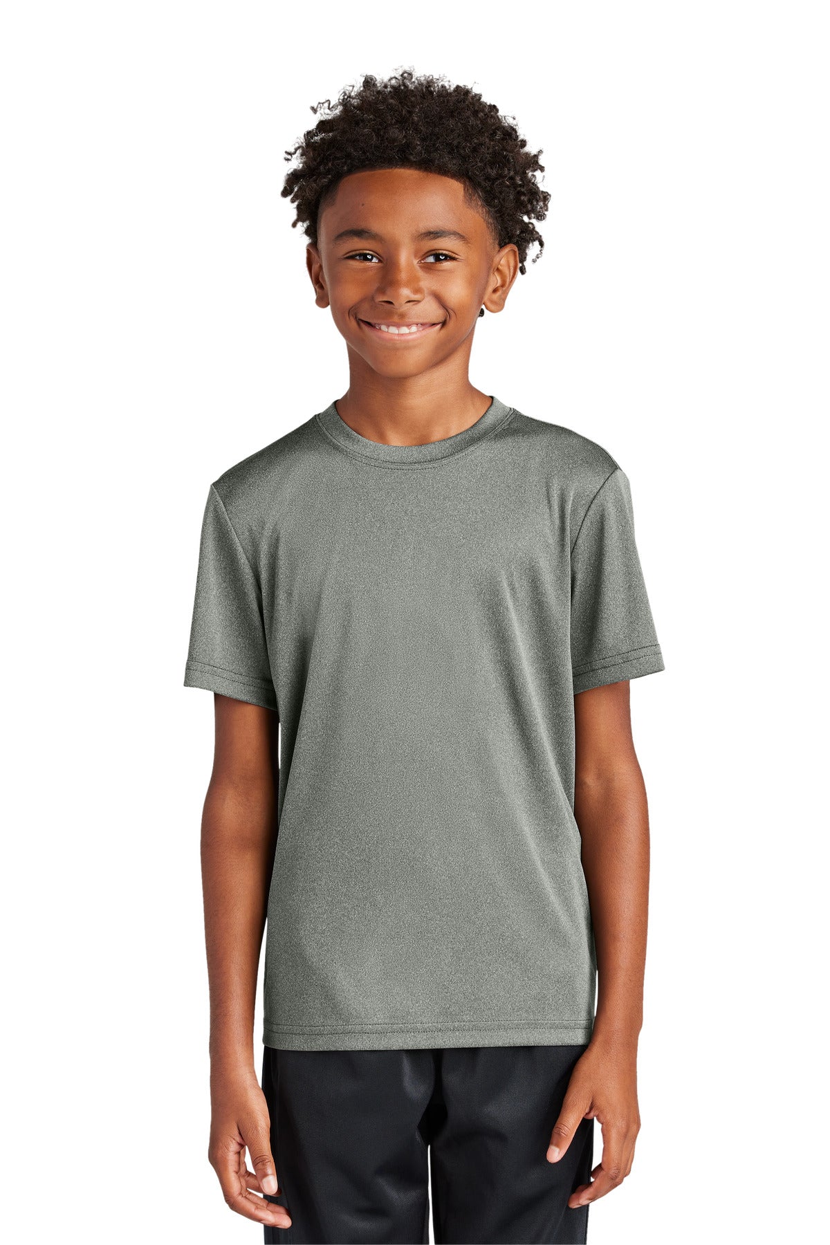 Sport-Tek Youth PosiCharge Competitor Tee - Grey Concrete Heather