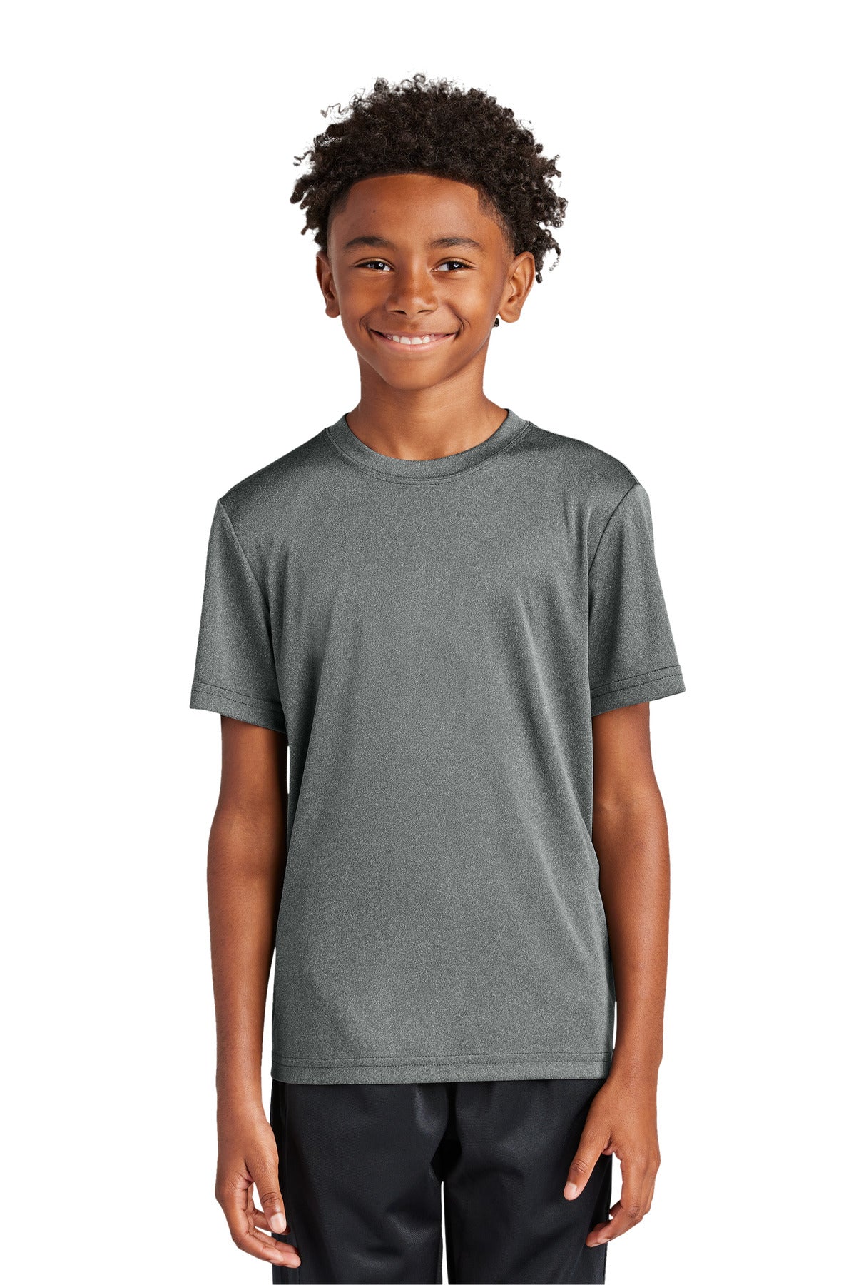 Sport-Tek Youth PosiCharge Competitor Tee - Iron Grey Heather