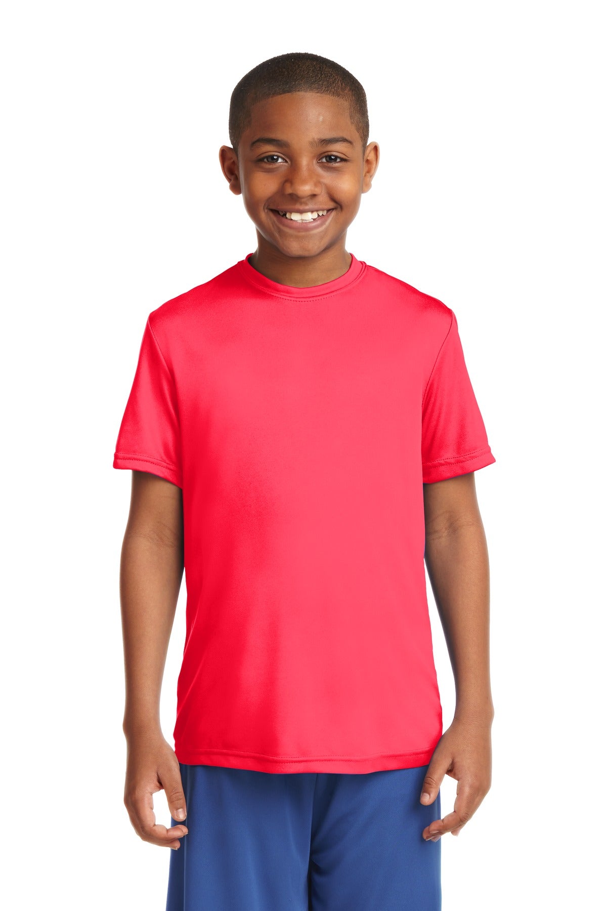 Sport-Tek Youth PosiCharge Competitor Tee - Hot Coral