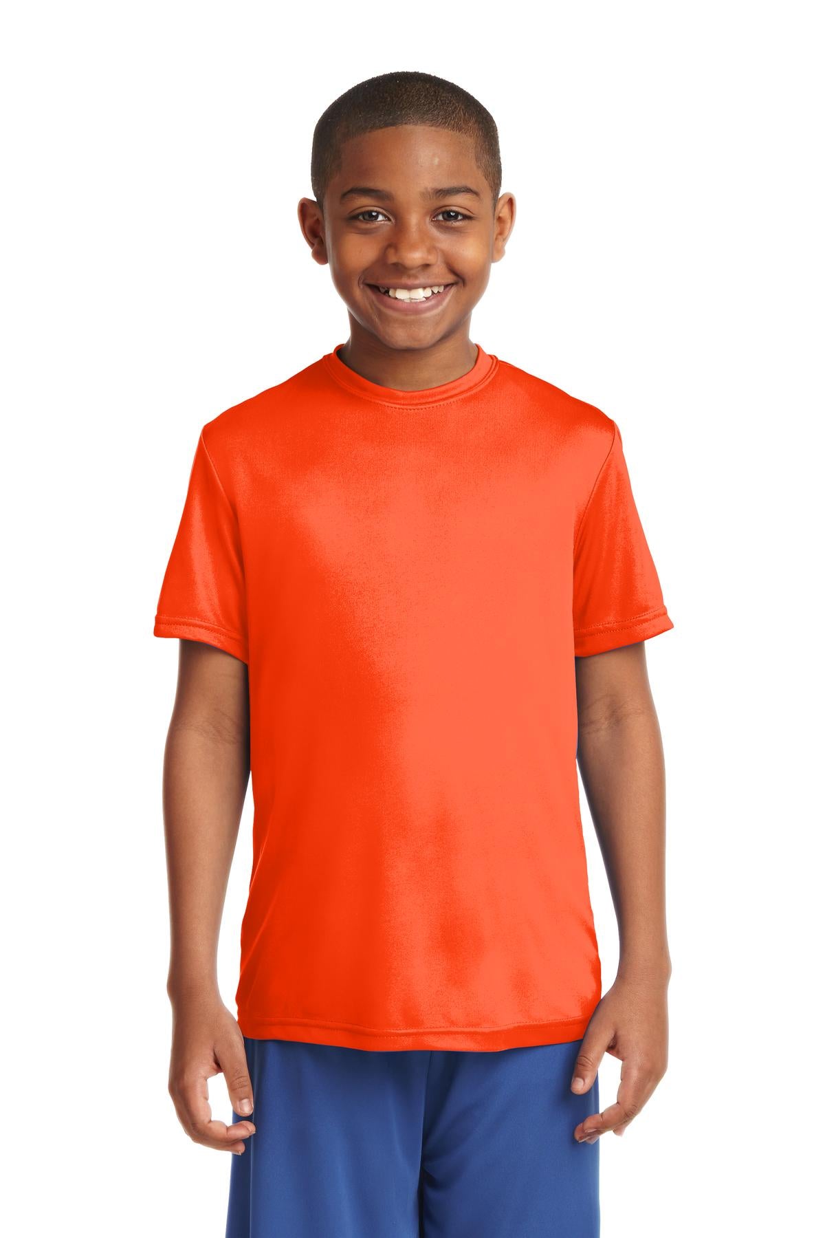 Sport-Tek Youth PosiCharge Competitor Tee - Neon Orange
