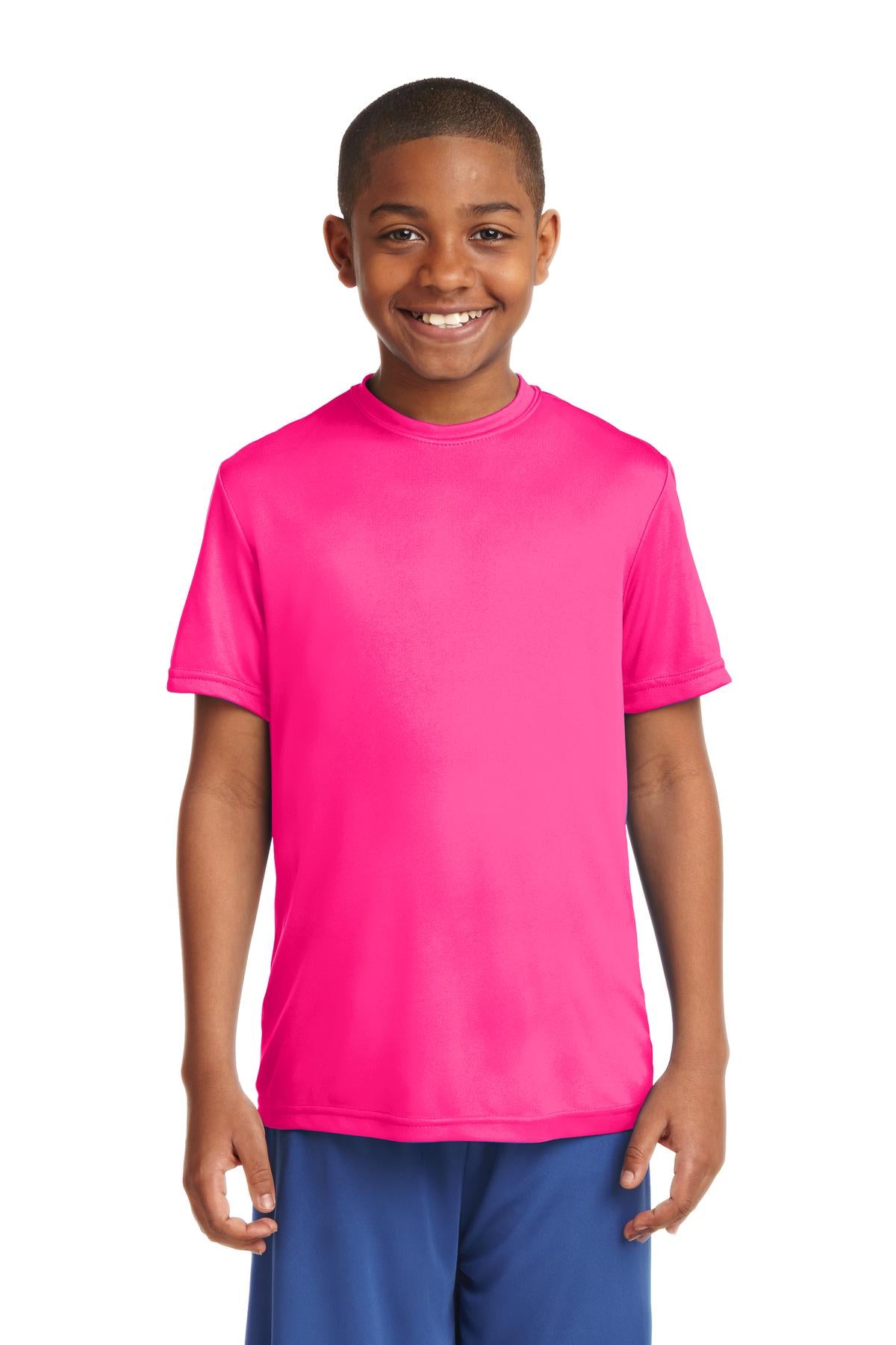Sport-Tek Youth PosiCharge Competitor Tee - Neon Pink
