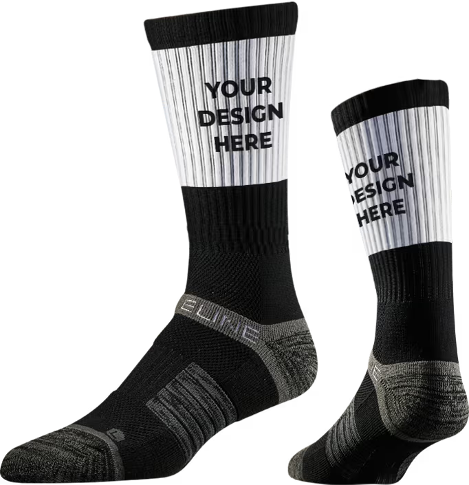 Strideline Premium Athletic Custom Crew Sock