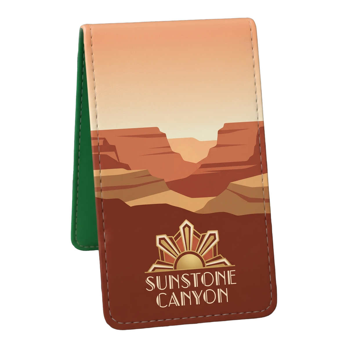 Custom Golf Scorecard Holder - Sunstone Canyon design
