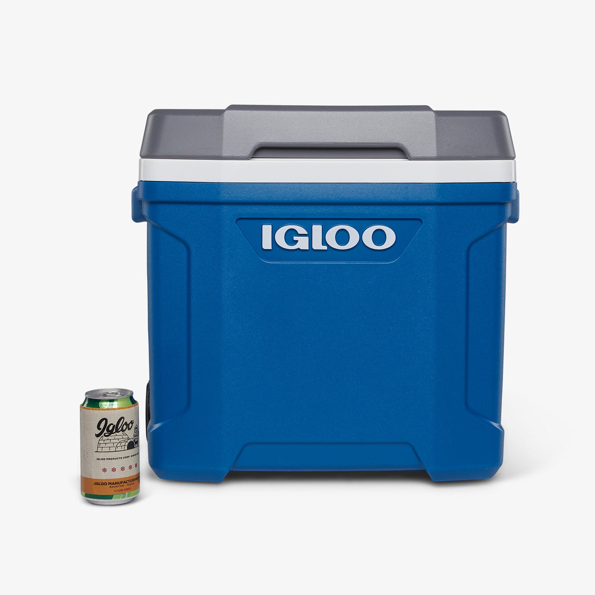 Custom Igloo Latitude 30 Qt Roller Cooler, Blue
