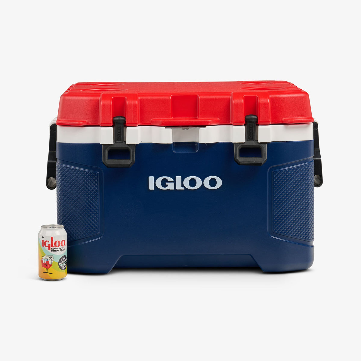 Custom Igloo Trailmate 52 Qt Roller Cooler, Americana
