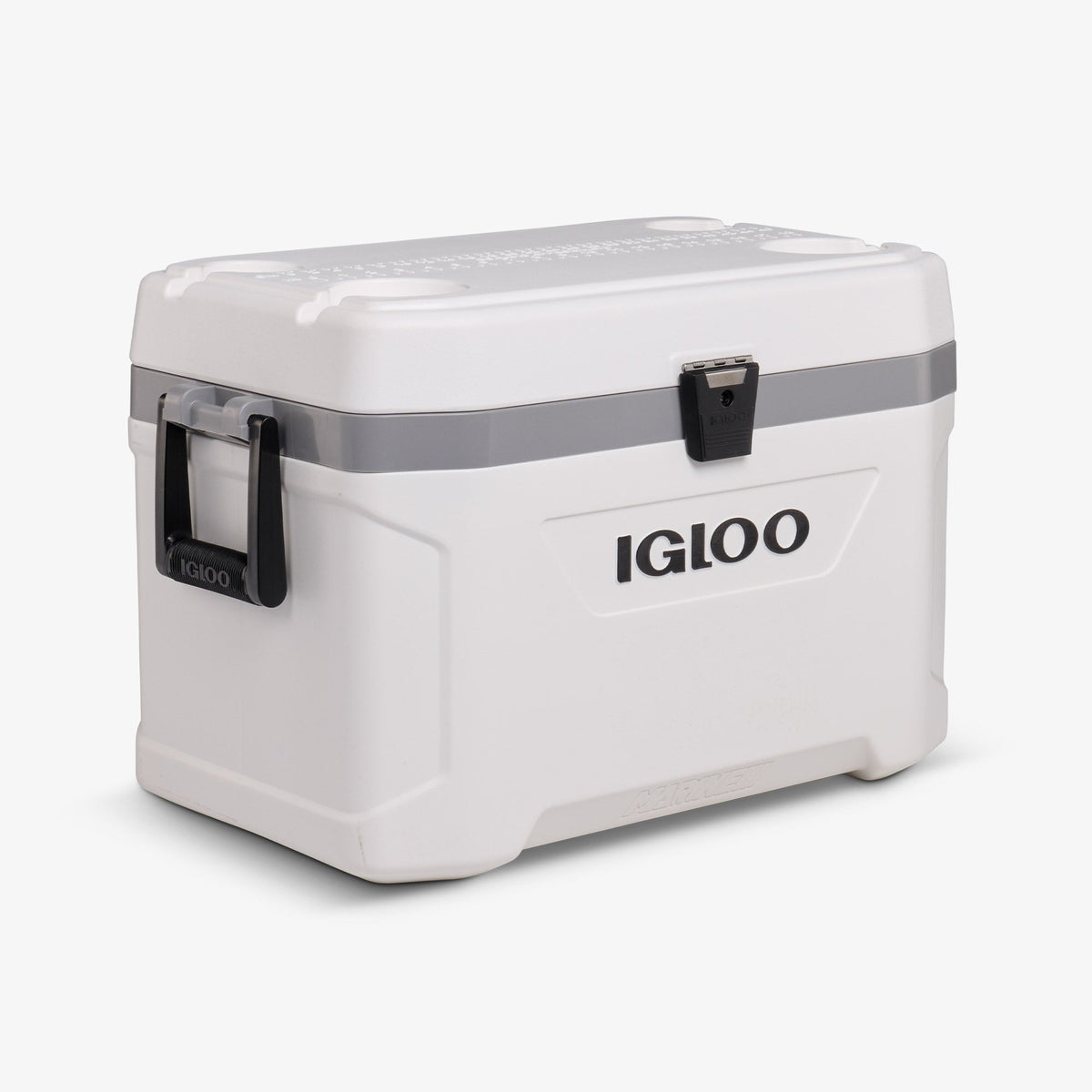 Custom Igloo Marine Ultra 54 Qt Cooler, White