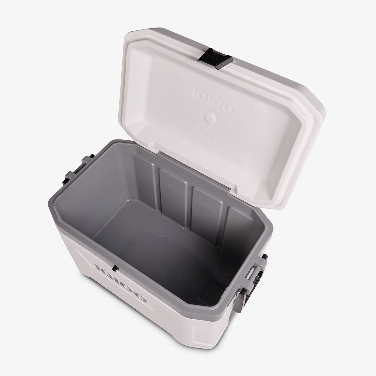 Custom Igloo Marine Ultra 54 Qt Cooler, White