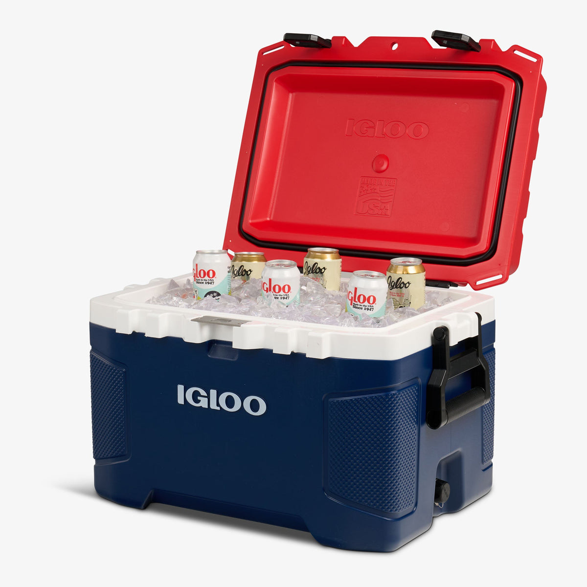Custom Igloo Trailmate 50 Qt Cooler, Americana
