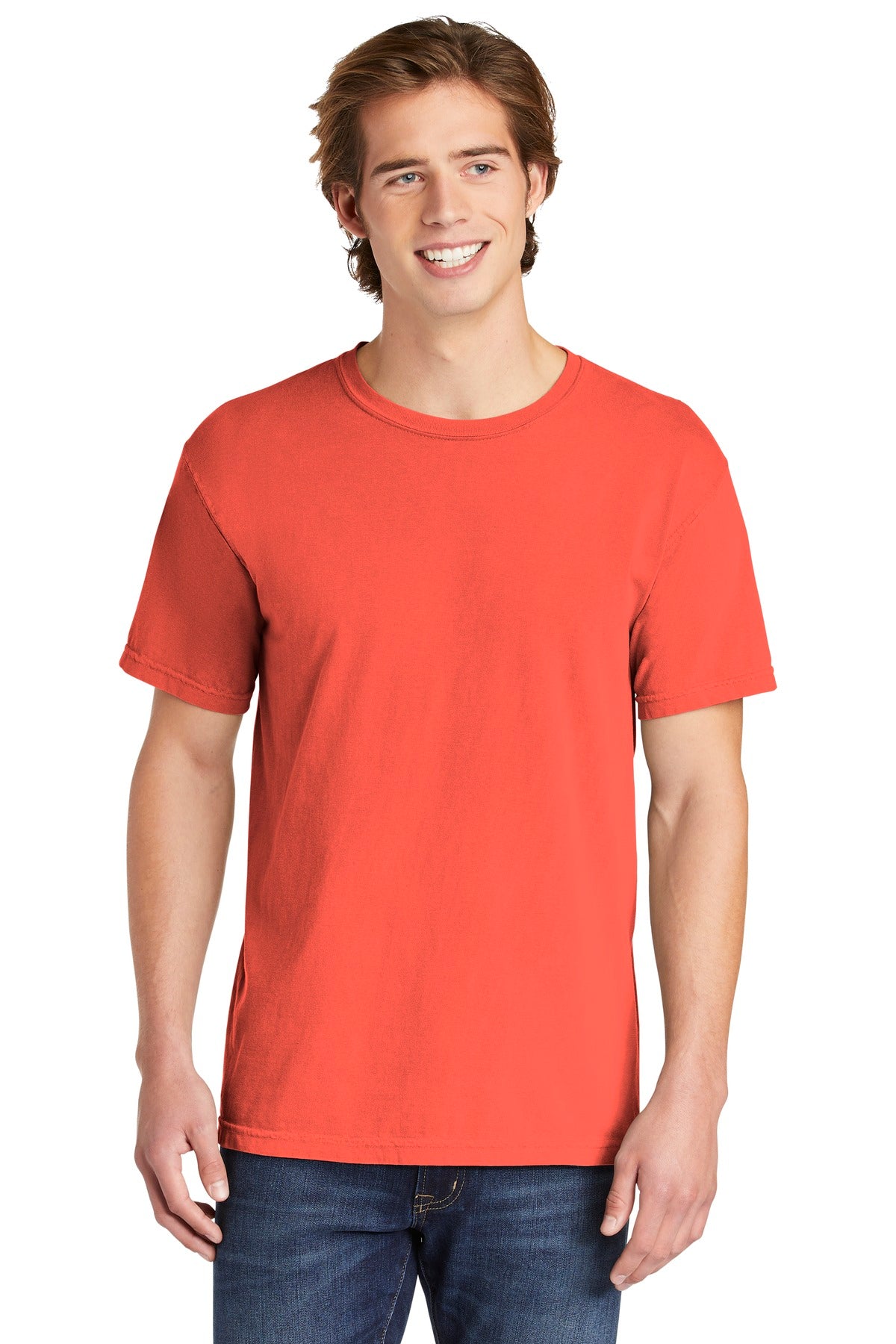 COMFORT COLORS  Heavyweight Ring Spun Tee - Bright Salmon