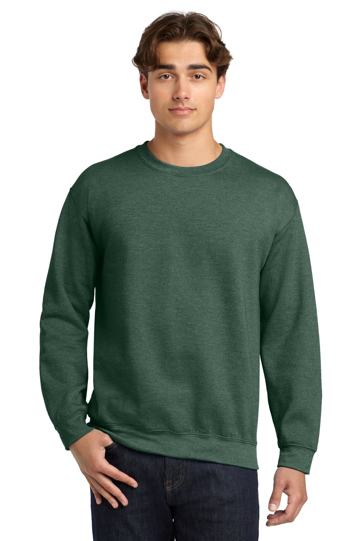 Gildan Heavy Blend™ Crewneck Sweatshirt - Heather Dark Green