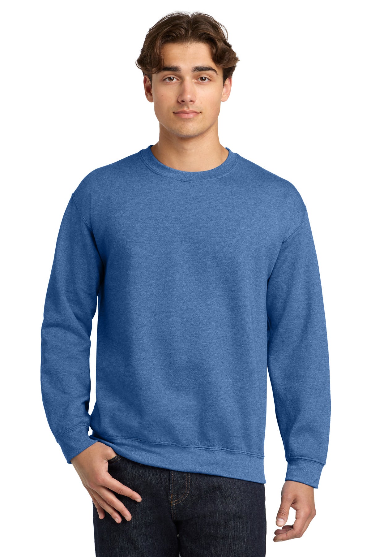 Gildan Heavy Blend™ Crewneck Sweatshirt - Heather Deep Royal