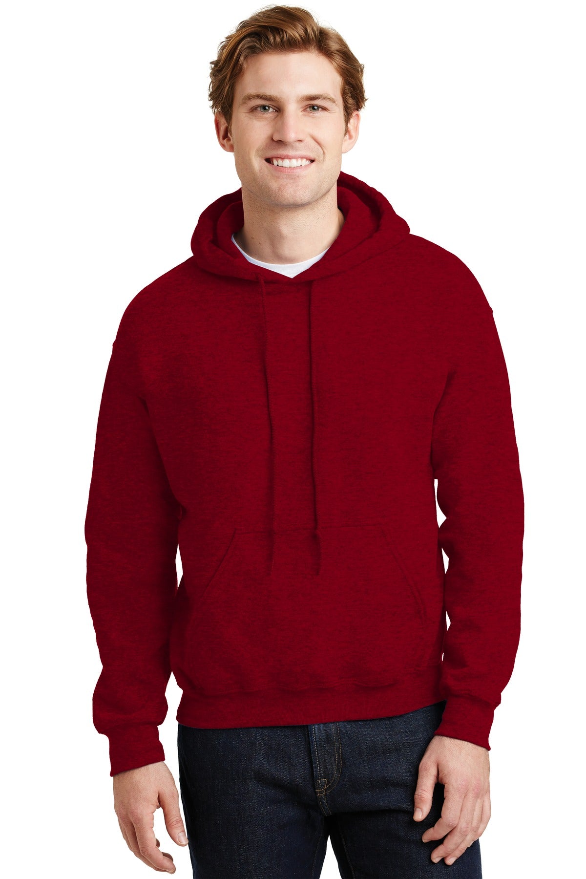 Gildan Heavy Blend Hooded Sweatshirt - Antique Cherry Red