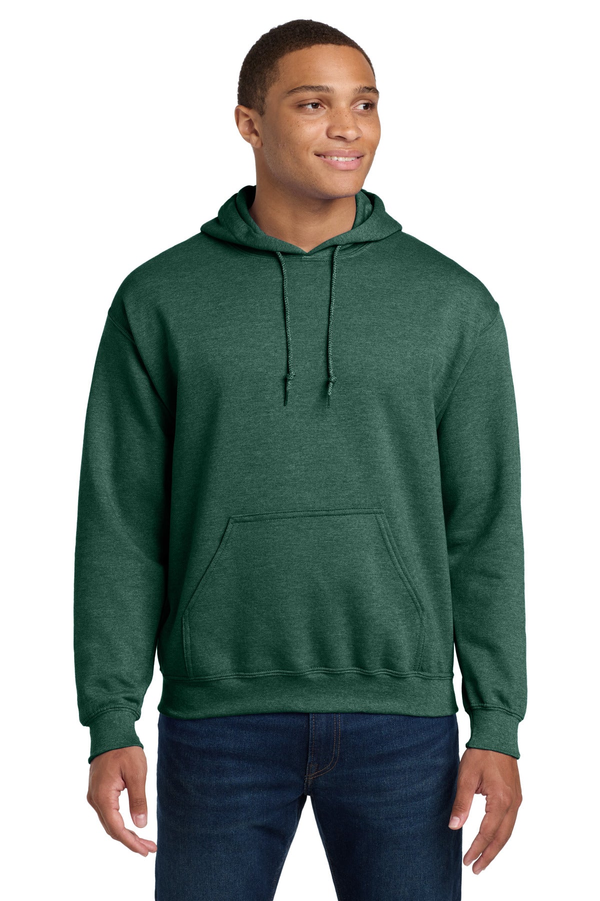 Gildan Heavy Blend Hooded Sweatshirt - Heather Dark Green