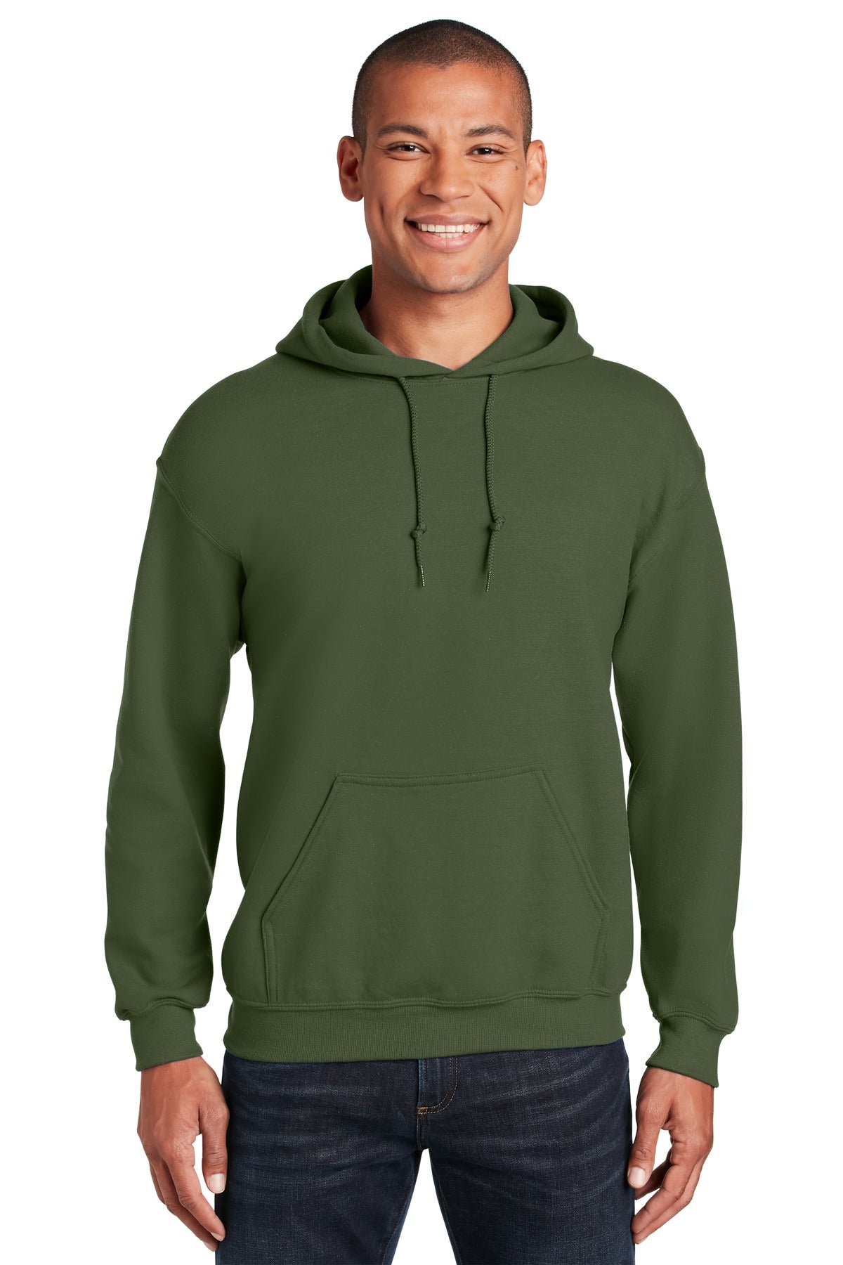 Gildan Heavy Blend Hooded Sweatshirt - Military Green