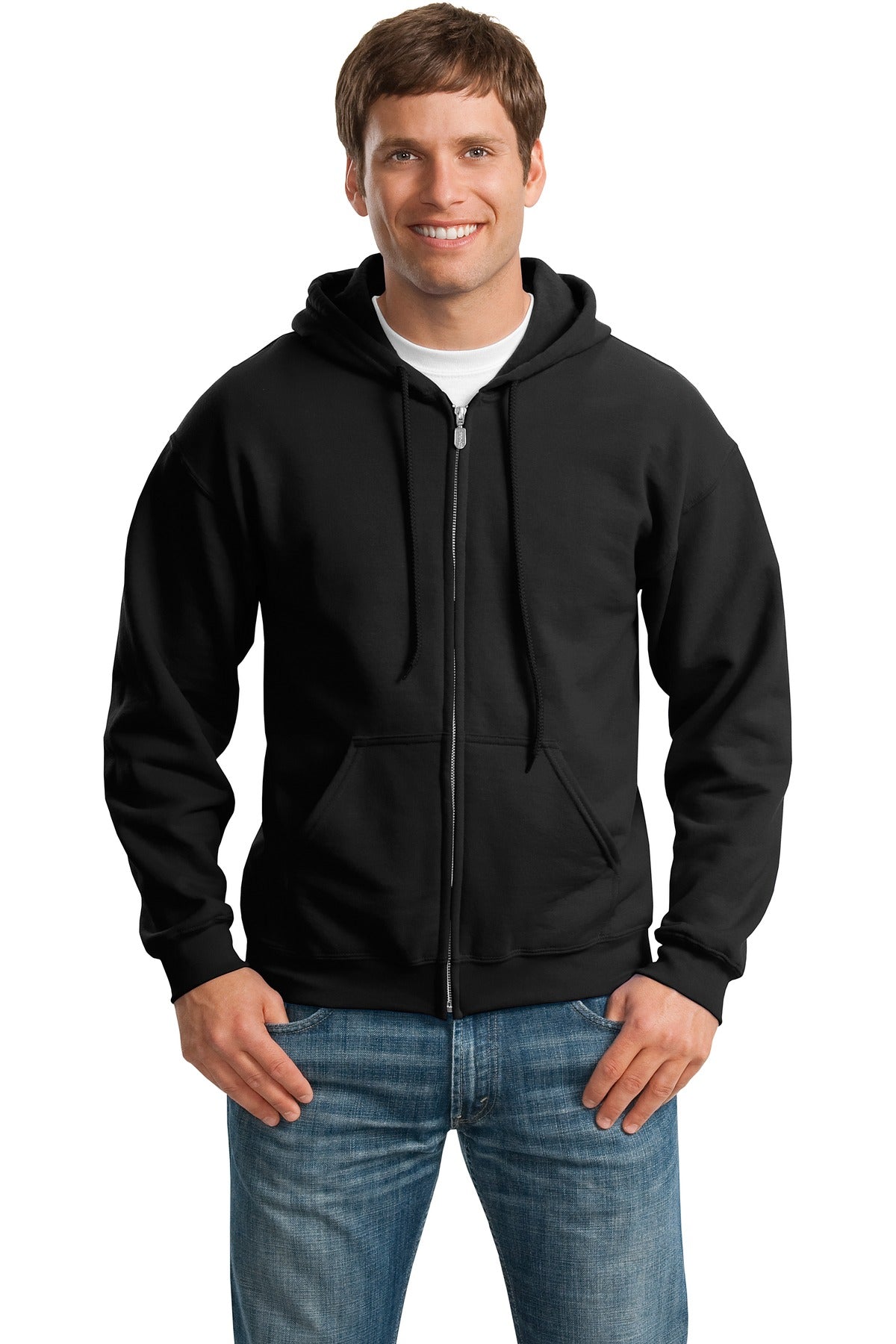 Gildan Heavy Blend™ Full-Zip Hooded Sweatshirt - Black