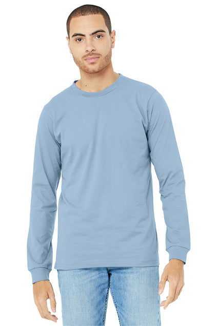 BELLA+CANVAS  Unisex Jersey Long Sleeve Tee - Baby Blue