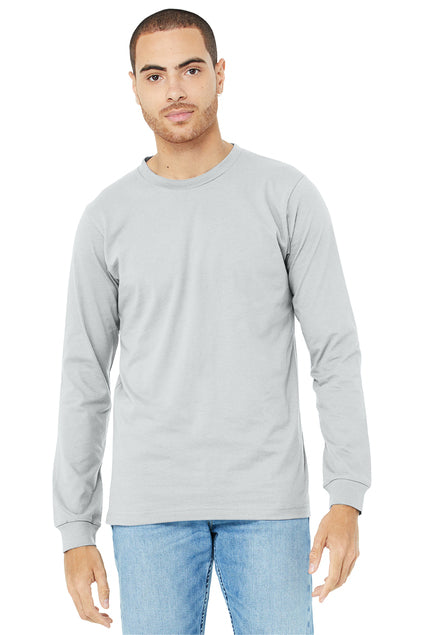 BELLA+CANVAS  Unisex Jersey Long Sleeve Tee - Silver