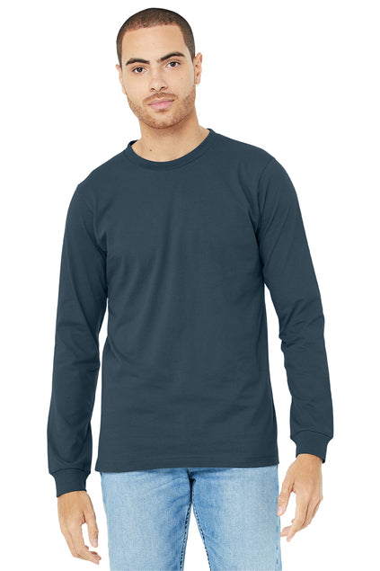 BELLA+CANVAS  Unisex Jersey Long Sleeve Tee - Vintage Navy
