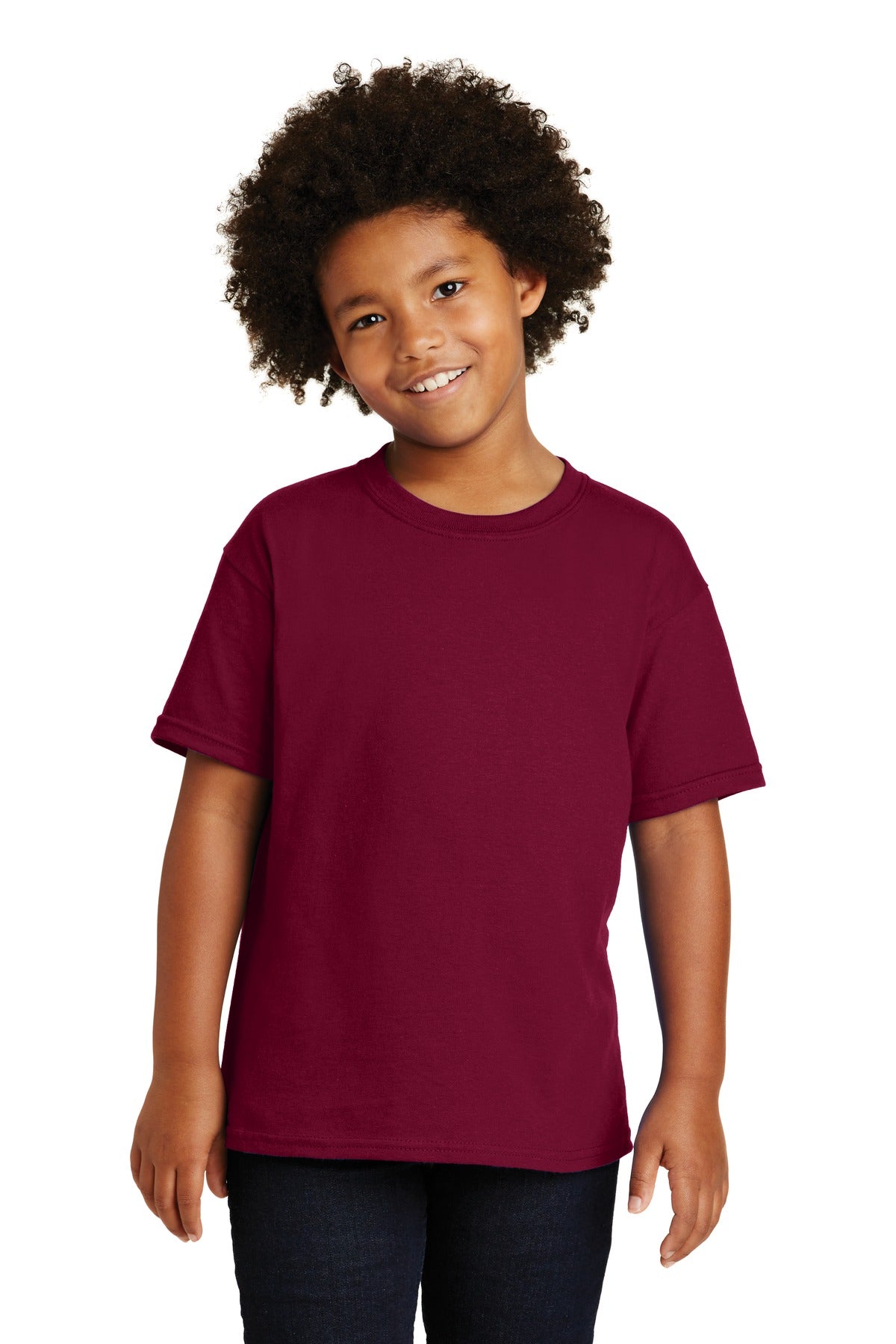 Gildan - Youth  Heavy Cotton 100% Cotton T-Shirt - Garnet