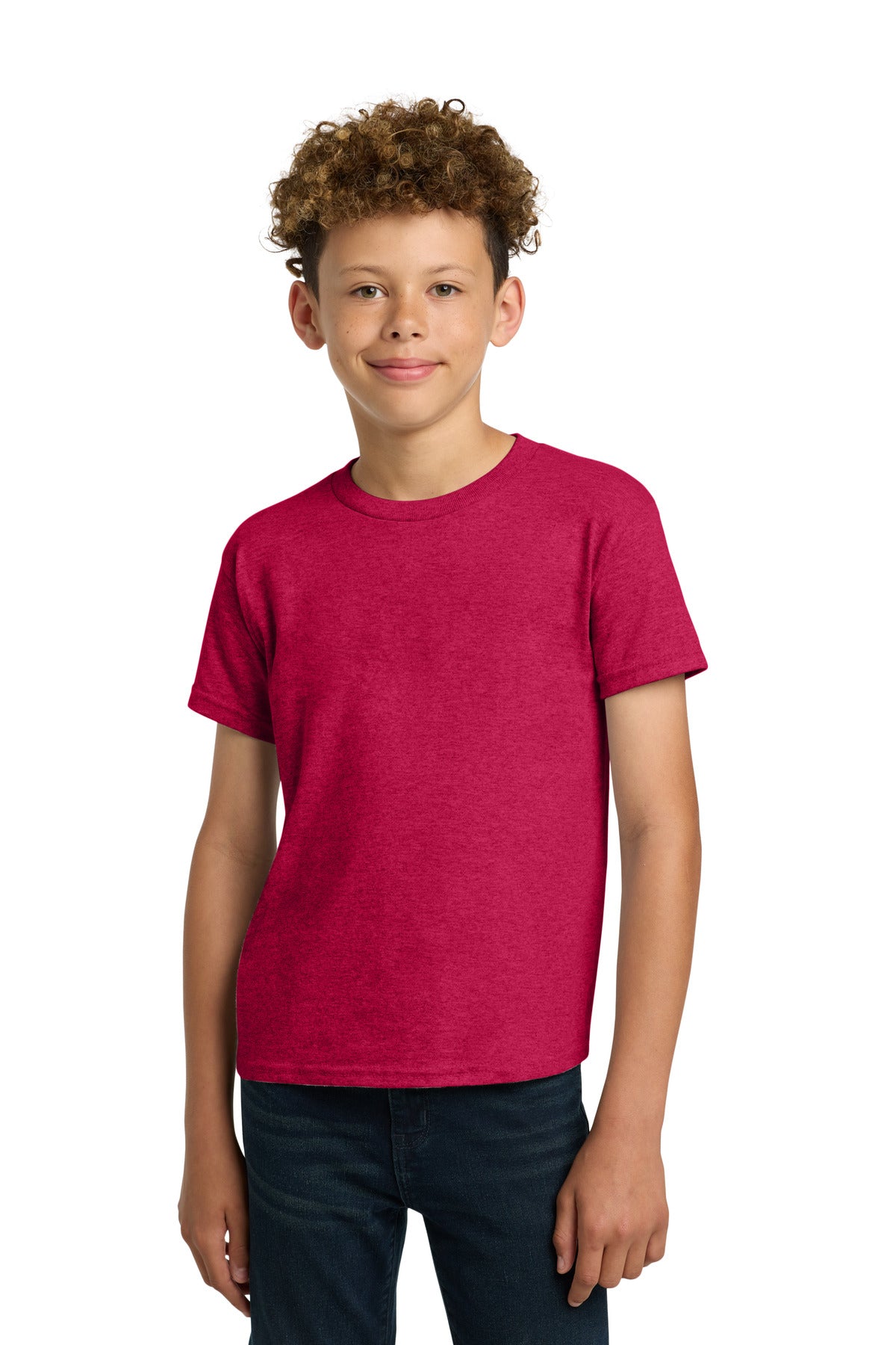 Gildan - Youth  Heavy Cotton 100% Cotton T-Shirt - Red